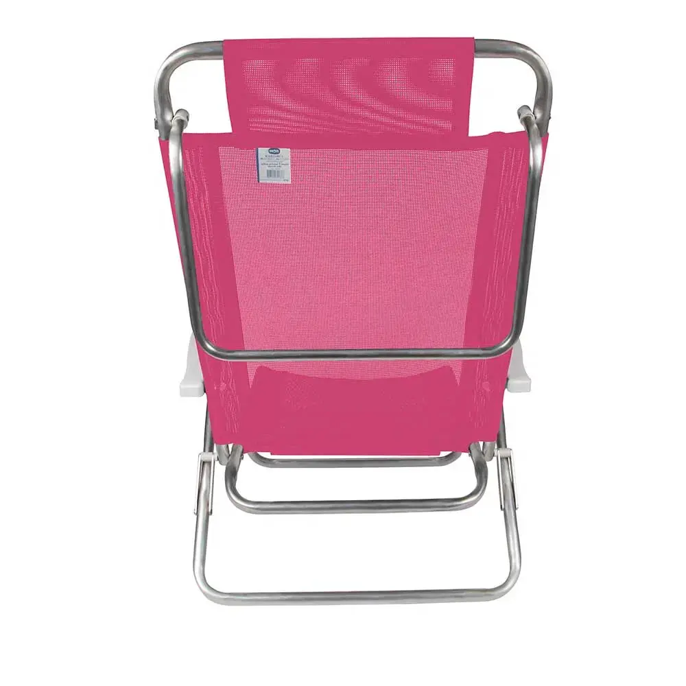 CADEIRA PRAIA RECLINAVEL MOR 2118 ALUMINIO SUMMER 6P ROSA 5