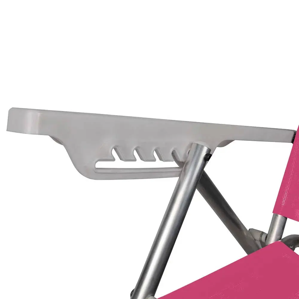 CADEIRA PRAIA RECLINAVEL MOR 2118 ALUMINIO SUMMER 6P ROSA 8