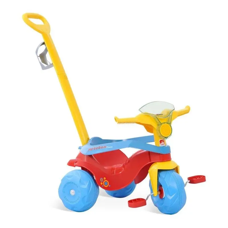 TRICICLO BANDEIRANTE 834 MOTOBAN PASSEIO E PEDAL VERMELHO 2