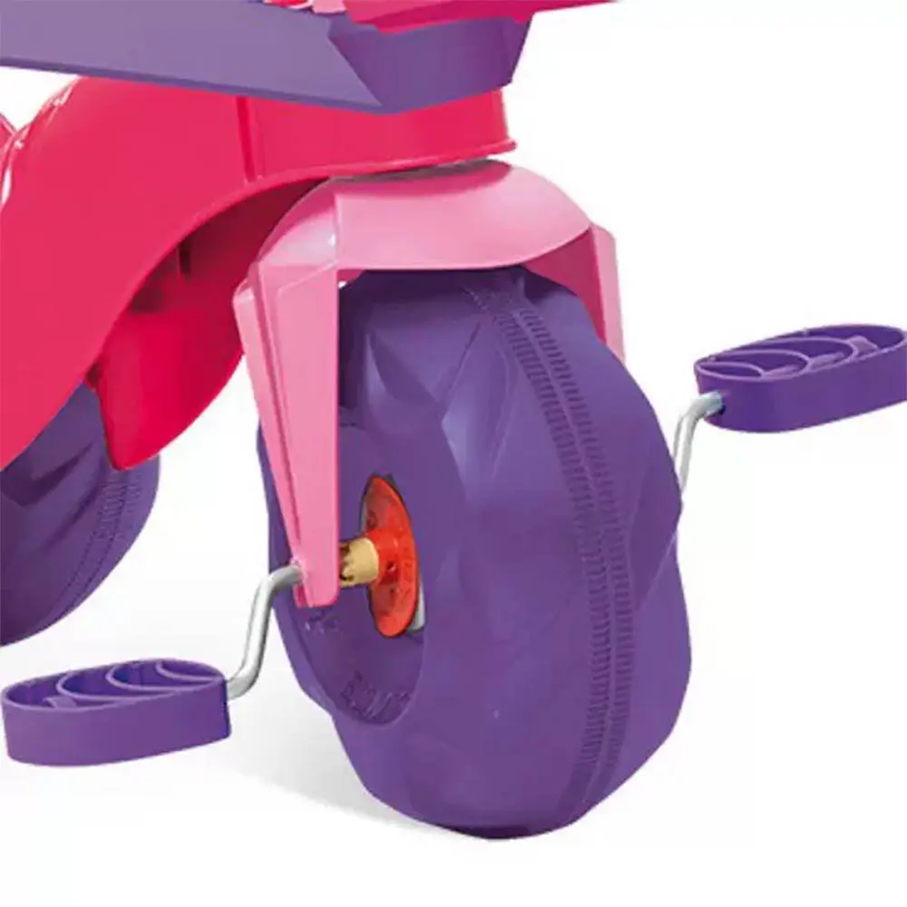 TRICICLO BANDEIRANTE 836 MOTOBAN PASSEIO E PEDAL ROSA 4