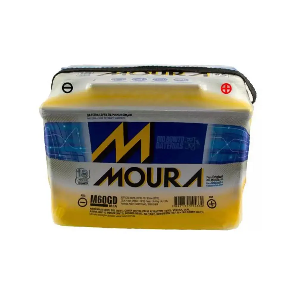 BATERIA AUTOMOTIVA MOURA M60GD - PREÇO COM TROCA 2