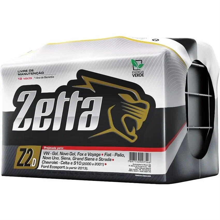 BATERIA AUTOMOTIVA ZETTA Z50D - PREÇO COM TROCA