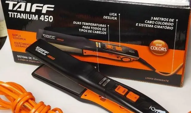 ALISADOR CABELO TAIFF FOX3 ROSE BIVOLT ANTIGO:TITANIUM 450