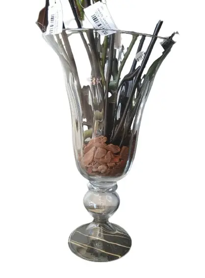 VASO FLORARTE 96361001 MORROM FOSCO 16.8CM(BL)