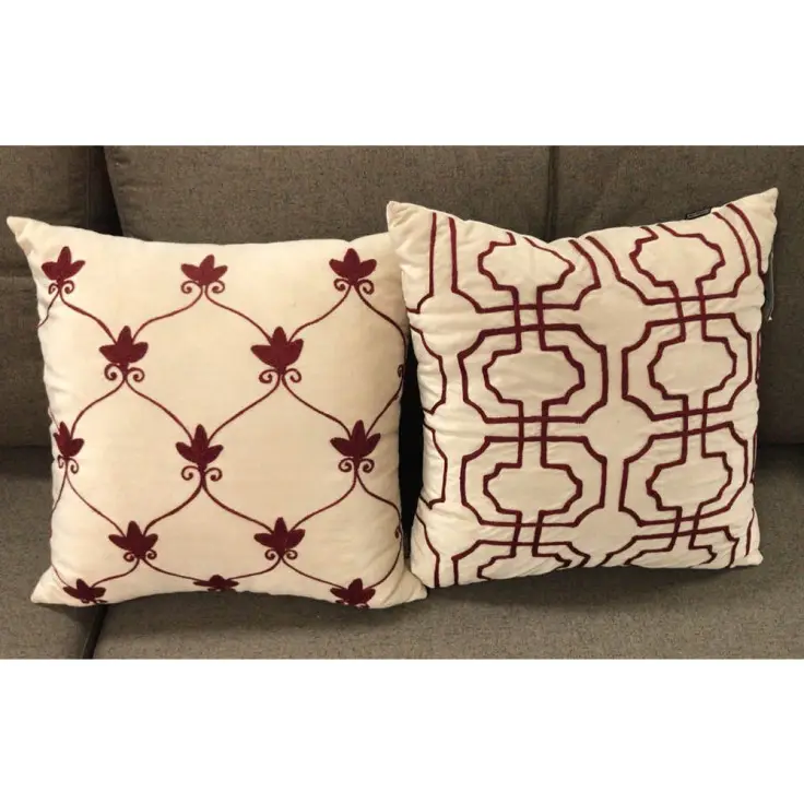 ALMOFADA DECORTEXTIL VELUDO BORDADA(BL)