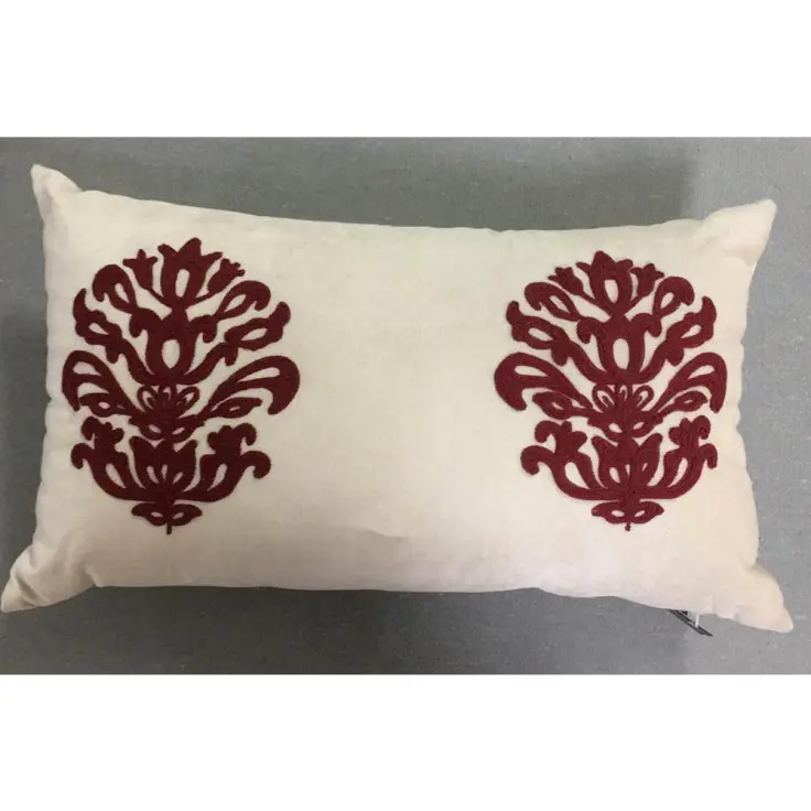 ALMOFADA DECORTEXTIL VELUDO BORDADA(BL)