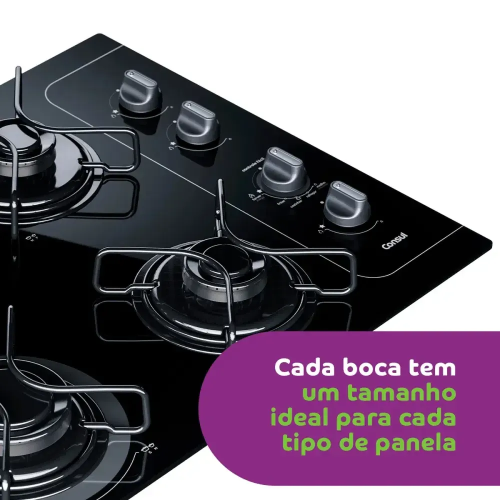 FOGAO MESA 4B CONSUL CD060AEUNA VD PRETO BIVOLT 8
