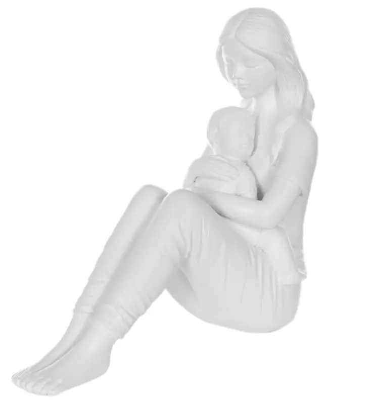 ESCULTURA FLORARTE MAE E FILHO 96659001 BRANCO(BL)
