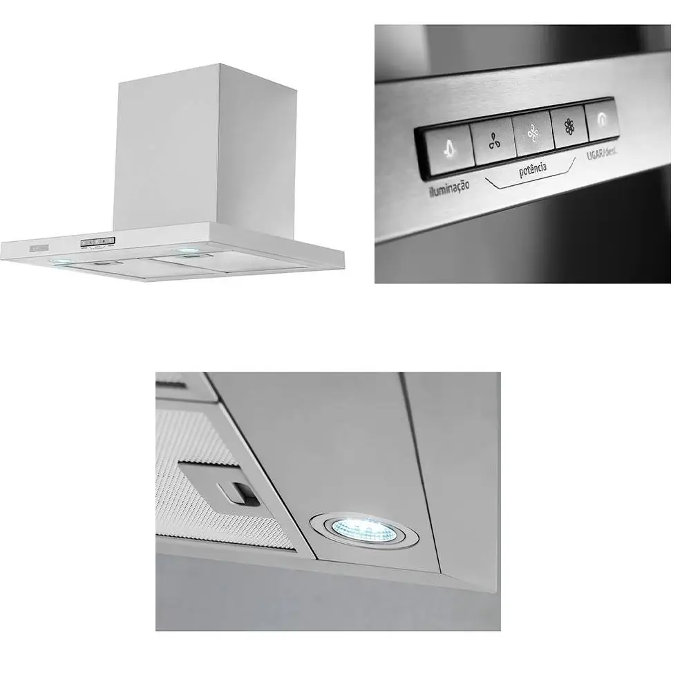 COIFA PAREDE MIDEA 60CM RYA62 DESEA INOX 220V