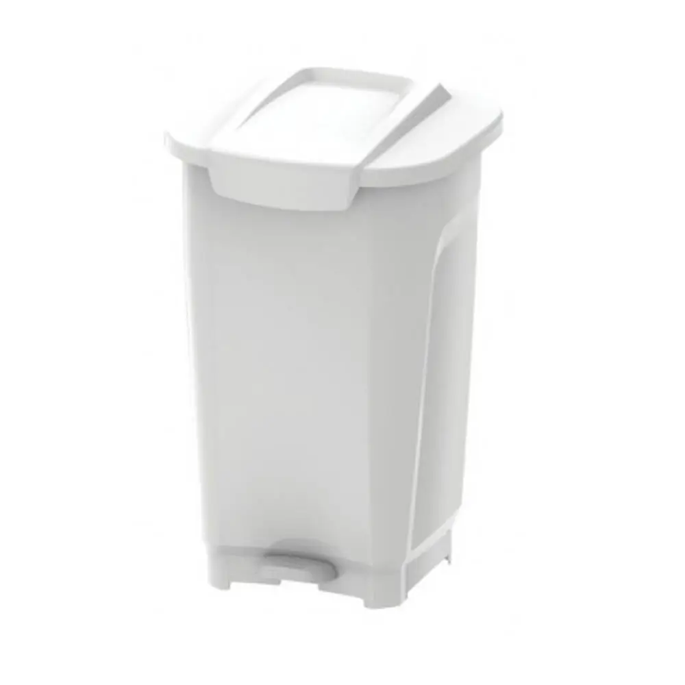 LIXEIRA PLASTICA TRAMONTINA 92813/010 T-FORCE 50L BRANCA