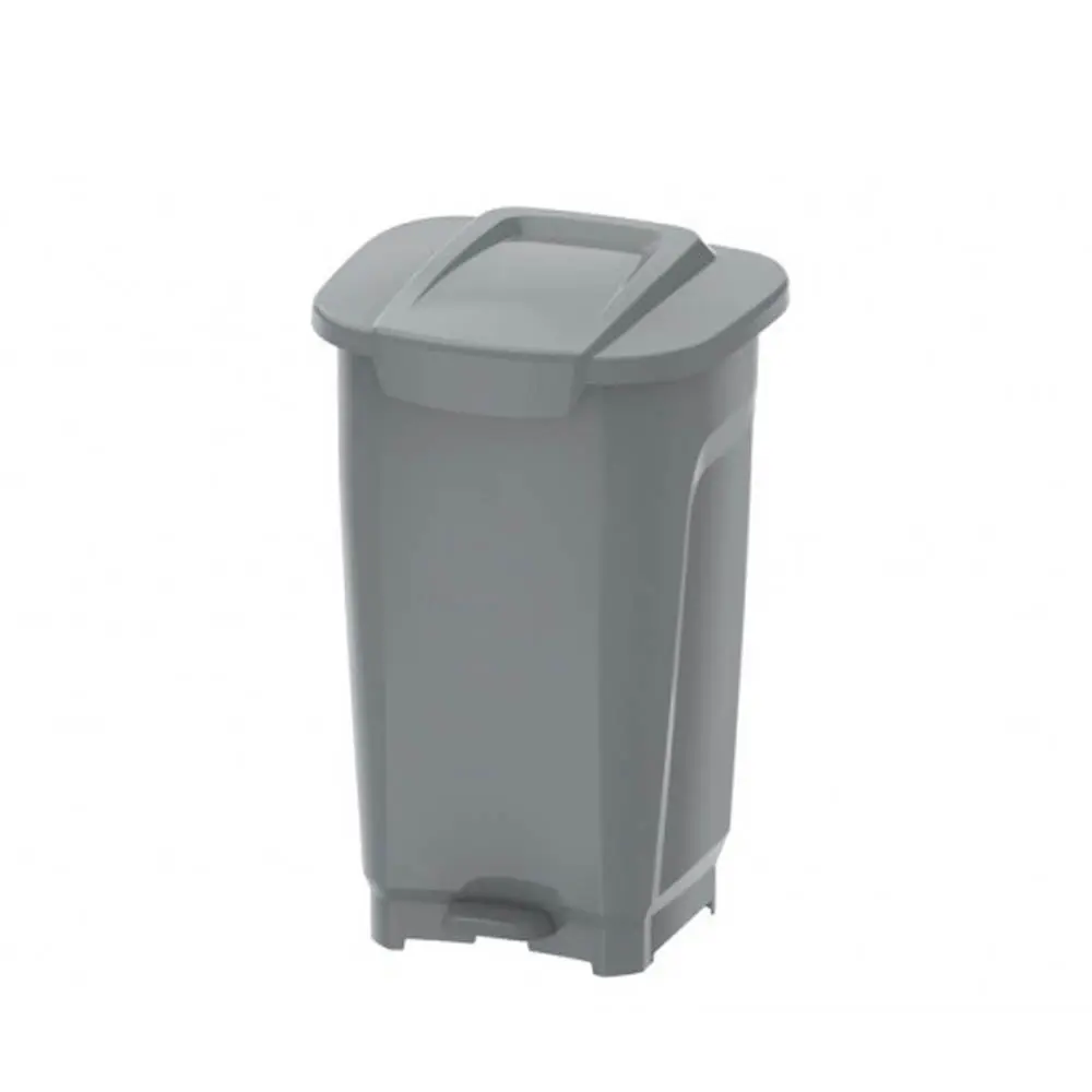 LIXEIRA PLASTICA TRAMONTINA 92813/210 T-FORCE 50L CINZA