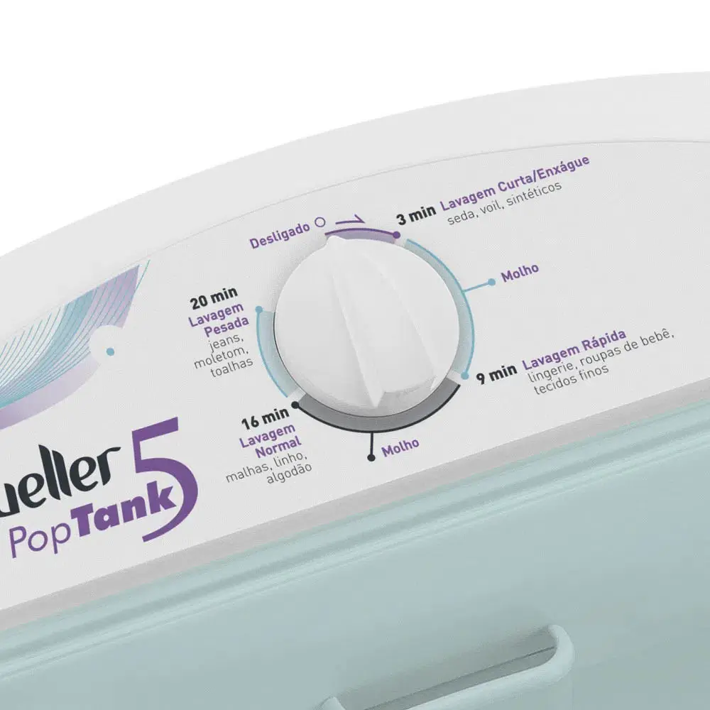 LAVADORA MUELLER POPTANK 5KG BRANCA 600005012 220V 4