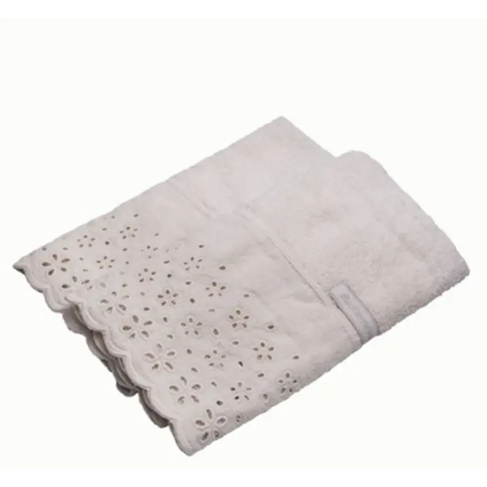 JOGO TOALHA BUDDEMEYER 2 PC LAVABO C/ APLIC.CRYSTAL BRANC