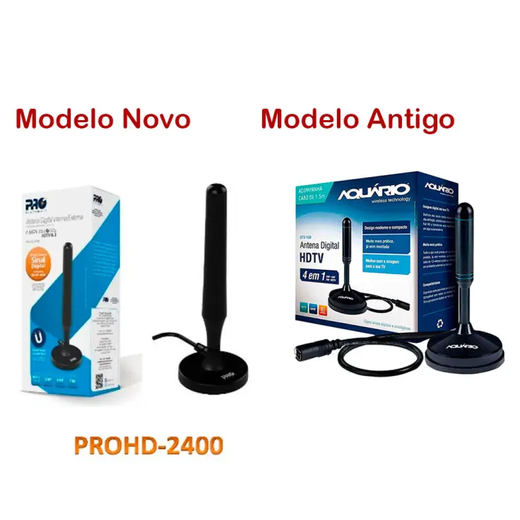 ANTENA PRO  OMNI INTERNA DIGITAL C/CABO 3M 2400 ANTIGA:AQUARIO DTV-100P