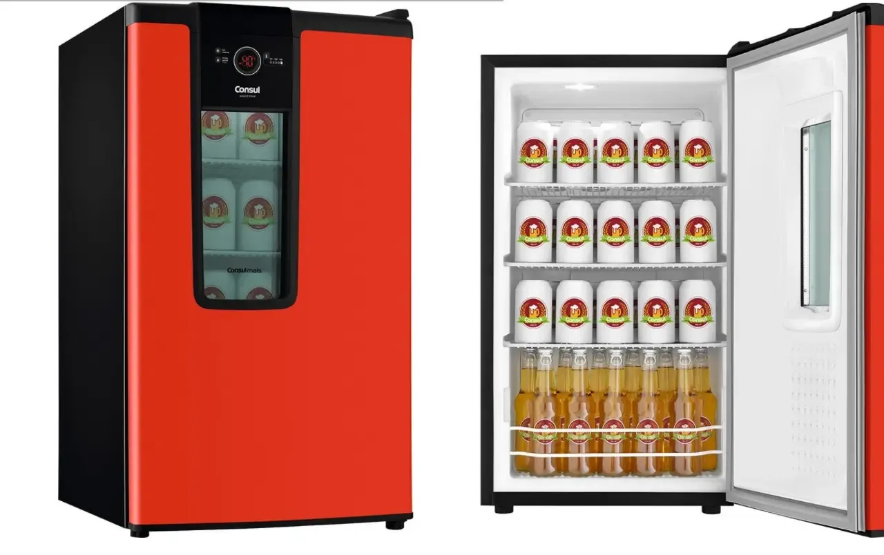 CERVEJEIRA CONSUL CZD12AVBNA 82LT VERMELHA 220V 5