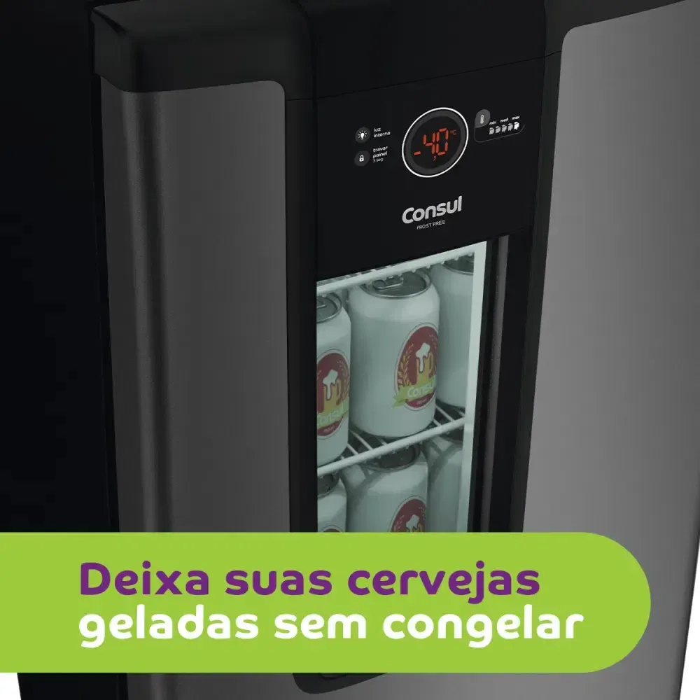 CERVEJEIRA CONSUL CZD12ATBNA 82LT TITANIUM 220V 9