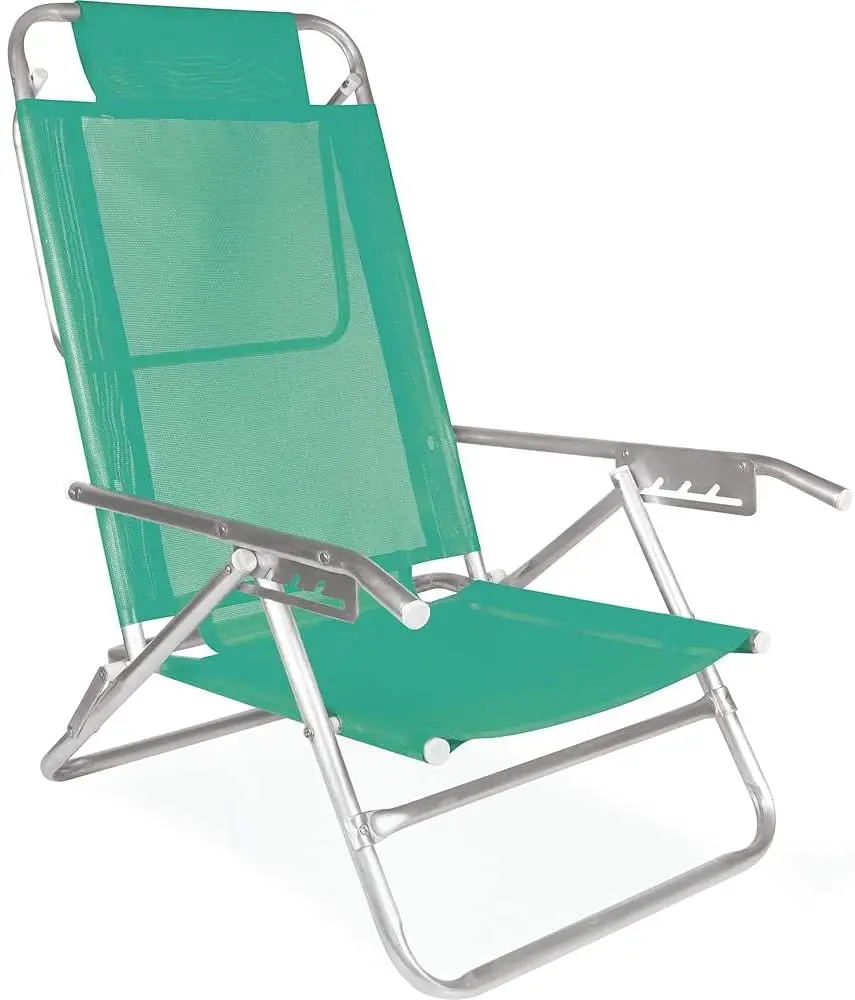 CADEIRA PRAIA RECLINAVEL MOR 2139 ALUMINIO SORTIDA 5P 4