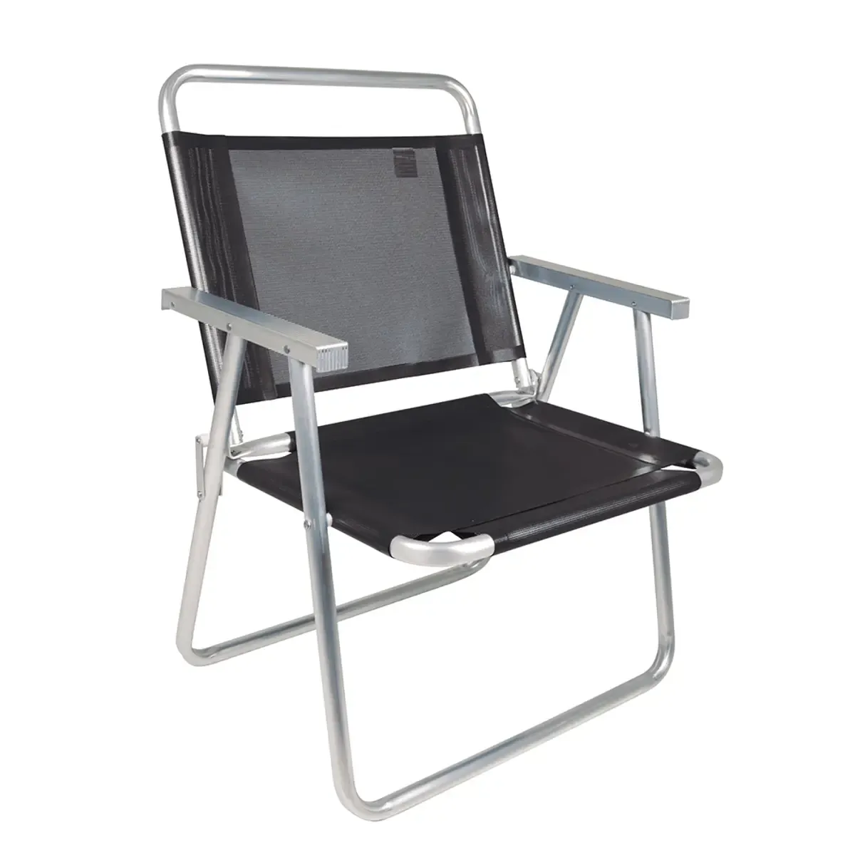 CADEIRA PRAIA MOR ALTA 2153 ALUMINIO OVERSIZE PRETO 2