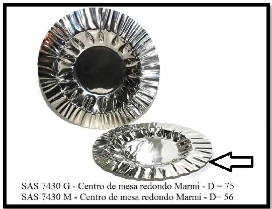 CENTRO MESA SARQUIS SAMARA SAS7430M MARMI REDONDO