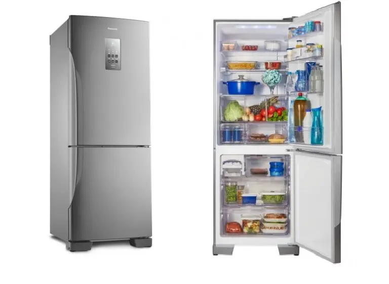 REFRIGERADOR PANASONIC NR-BB53PV3XB 425LT FROST FREE INVERSE/INVERTER INOX 220V