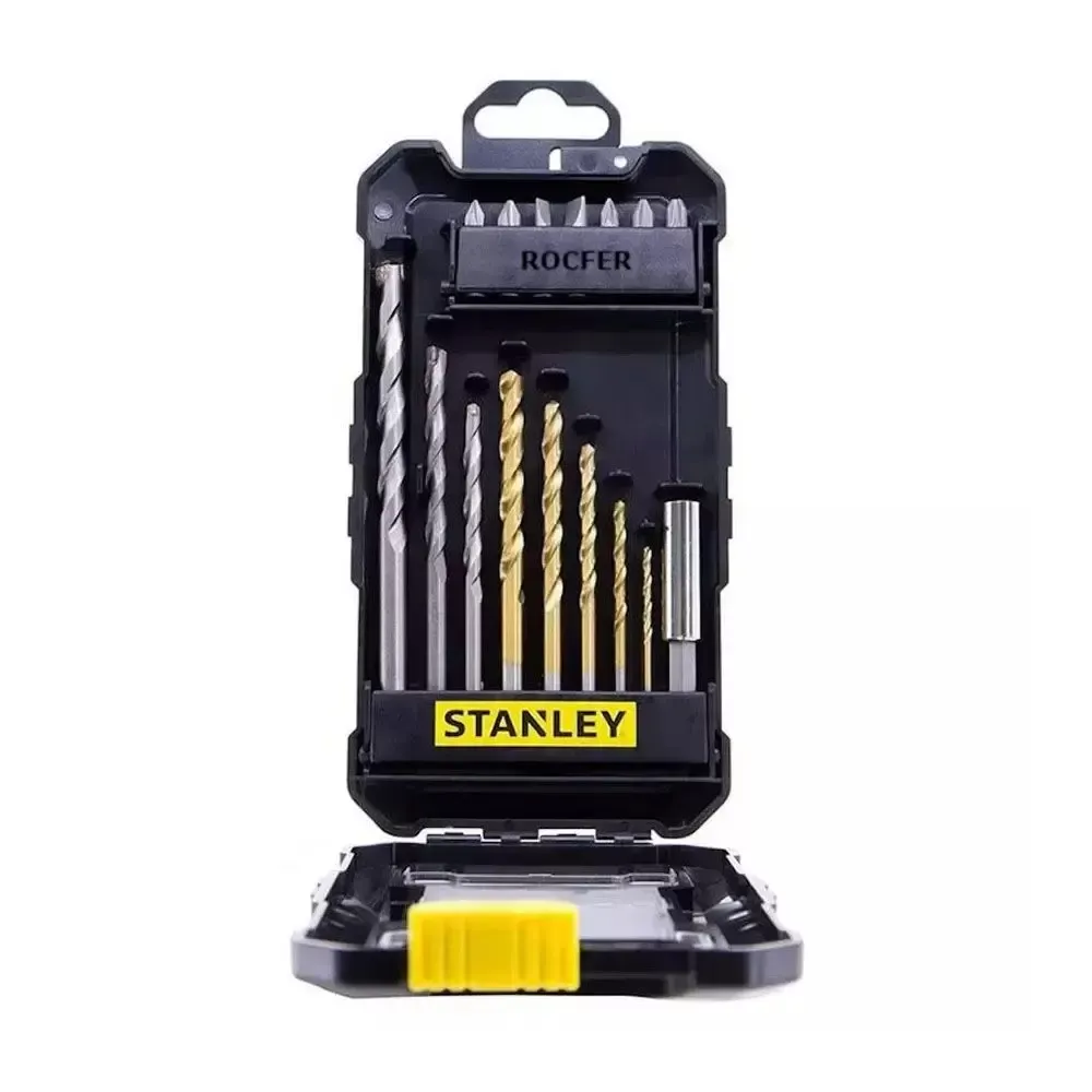 CONJUNTO FURAR PARAFUSAR STANLEY 16 PECAS(8 BROCAS) 4