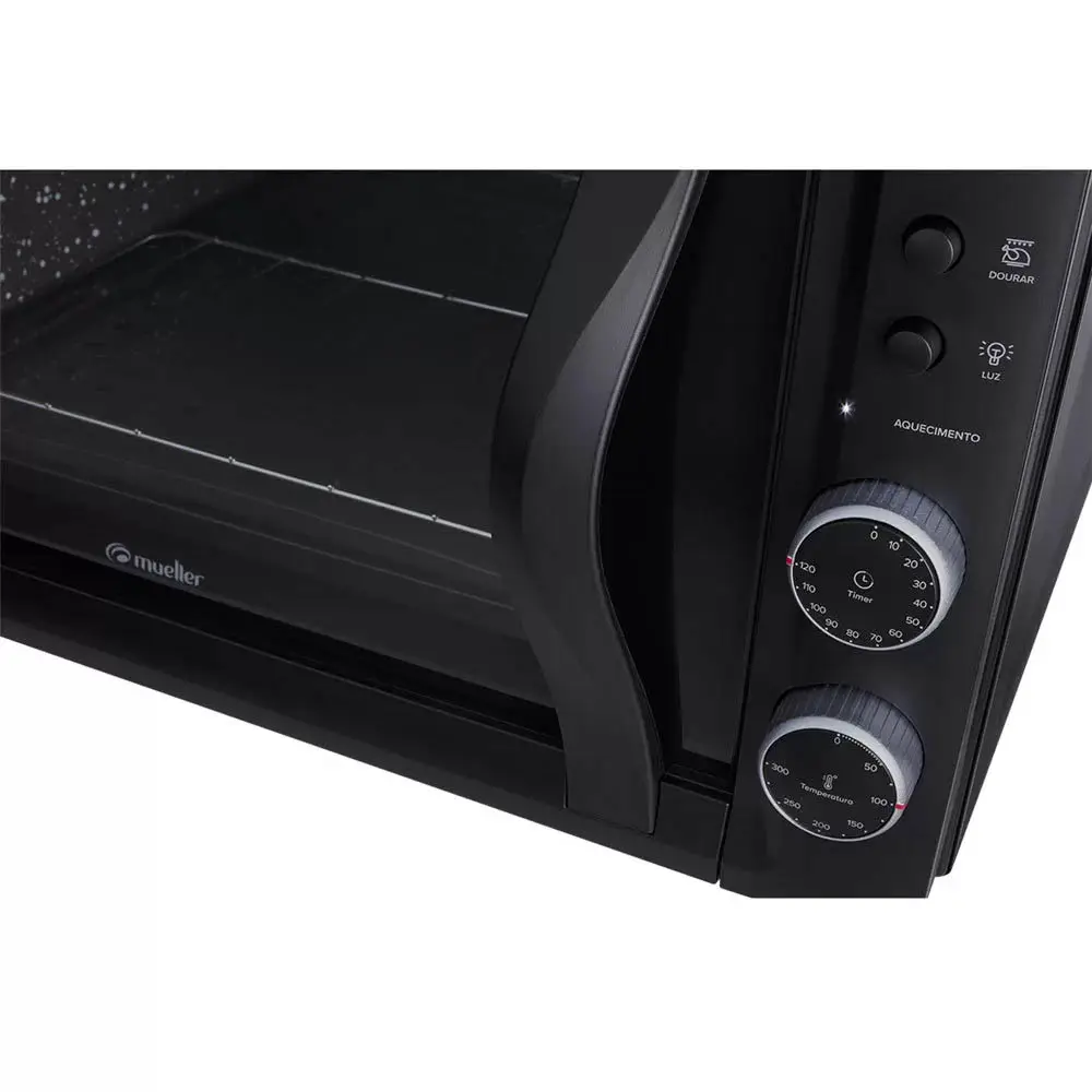 FORNO ELETRICO 44LT MUELLER SONETTO STILE PRETO 601072008 220V 4