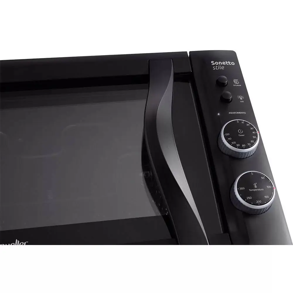 FORNO ELETRICO 44LT MUELLER SONETTO STILE PRETO 601072008 220V 5