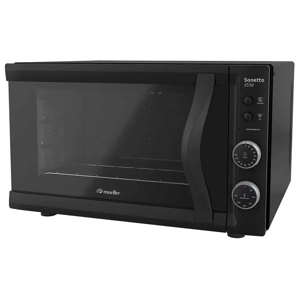 FORNO ELETRICO 44LT MUELLER SONETTO STILE PRETO 601072008 220V 8