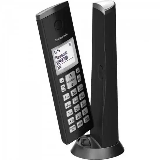 TELEFONE S/FIO PANASONIC KX-TGK210LBB PRETO 2