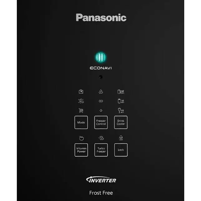 REFRIGERADOR PANASONIC NR-BB53GV3BB 425LT FROST FREE INVERSE/INVERTER PRETA 220V 8