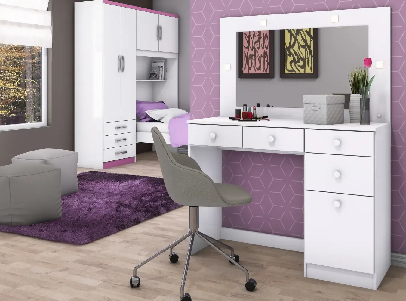 PENTEADEIRA HENN D900-05 CHANEL C/LED BRANCO HP 1.10LX1.45A