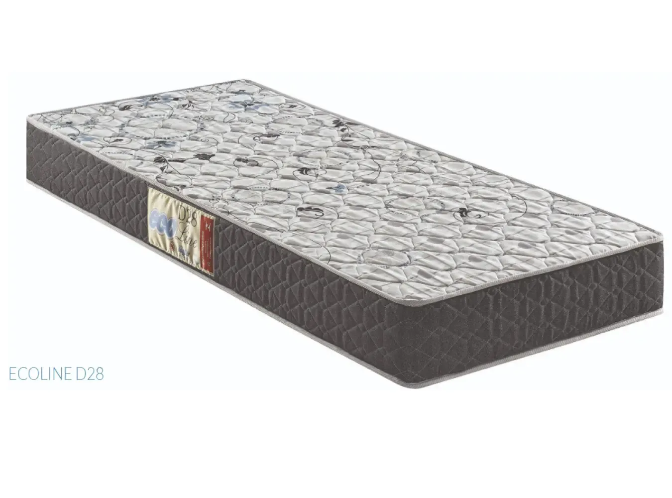 COLCHAO ECOFLEX ECOLINE D28 088X188X014 MARROM P/90KG