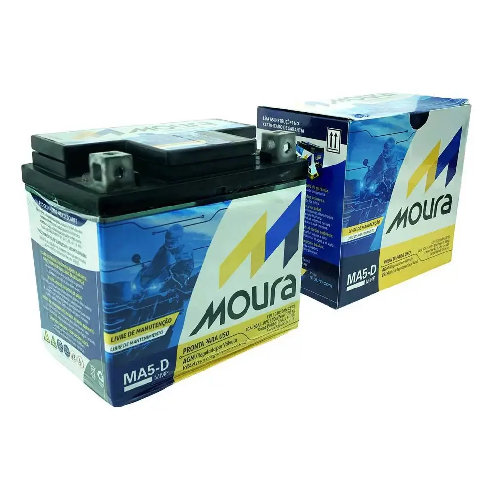 BATERIA MOTO MOURA MA5-D - PREÇO COM TROCA 4