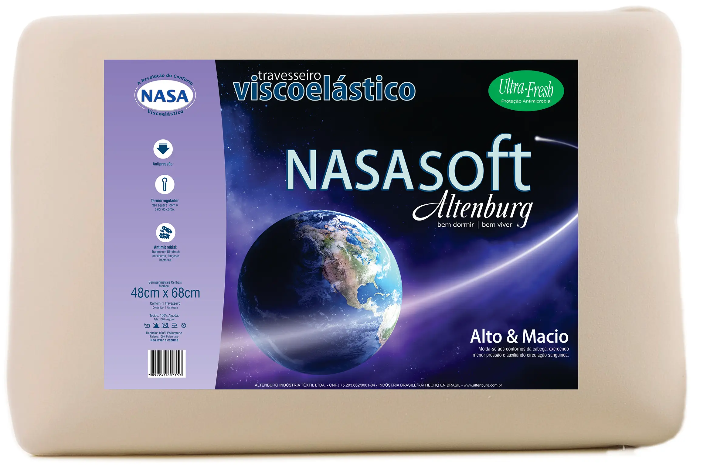 TRAVESSEIRO VISCOELASTICO EKO 7