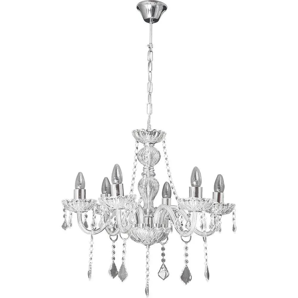 LUSTRE STARTEC CRISTAL MARIA TEREZA 6 BRACOS 060X100