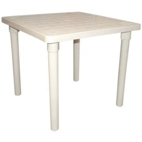 MESA PLASTICA GIBAFER 8906 QUADRADA BRANCA PE MOVEL