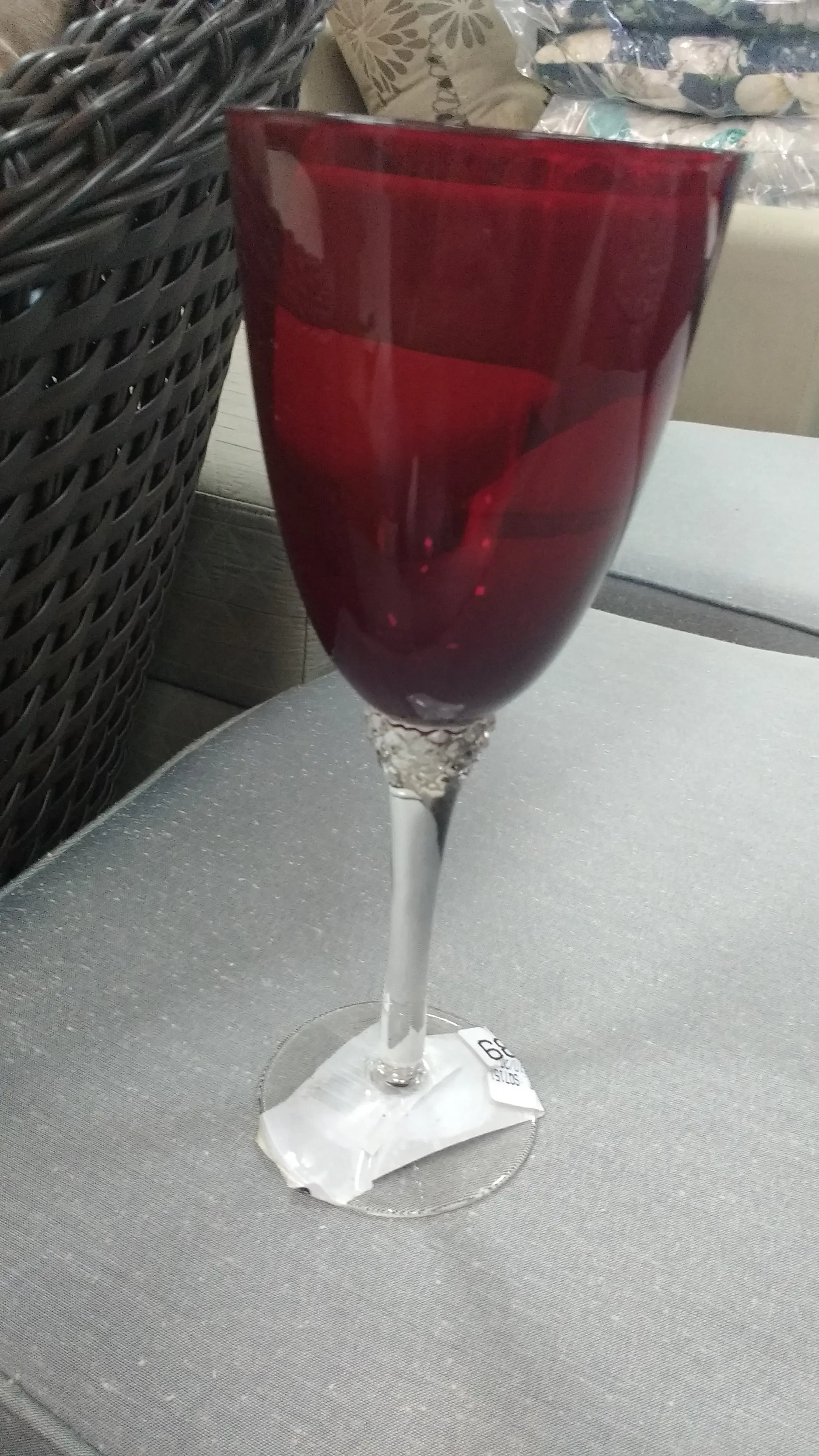 TACA AGUA MONTARTE REALEZA 400ML VERMELHA