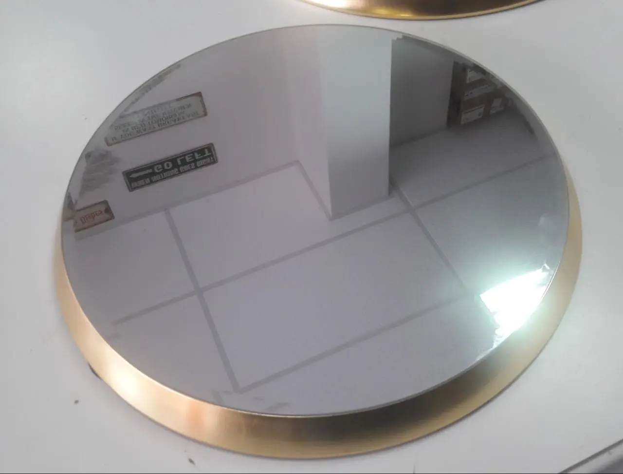 ESPELHO GOODS 152001 COM BASE MDF GOLD WAY