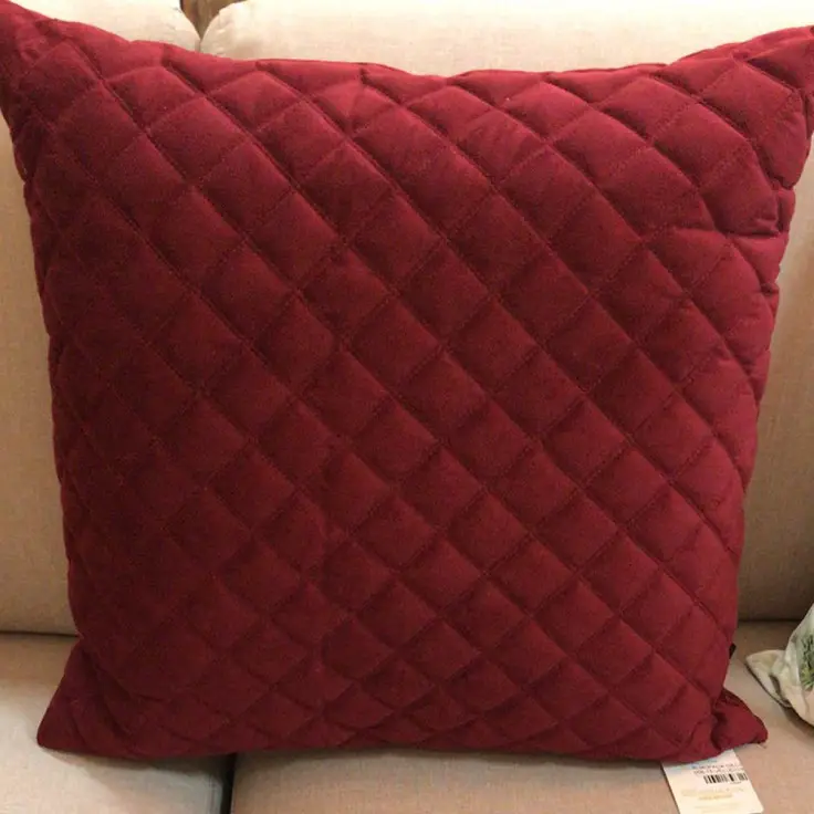 ALMOFADA DECORTEXTIL  DC-058-15 VELUDO MARSALA ALTO RELEVO MOD 15(BL)