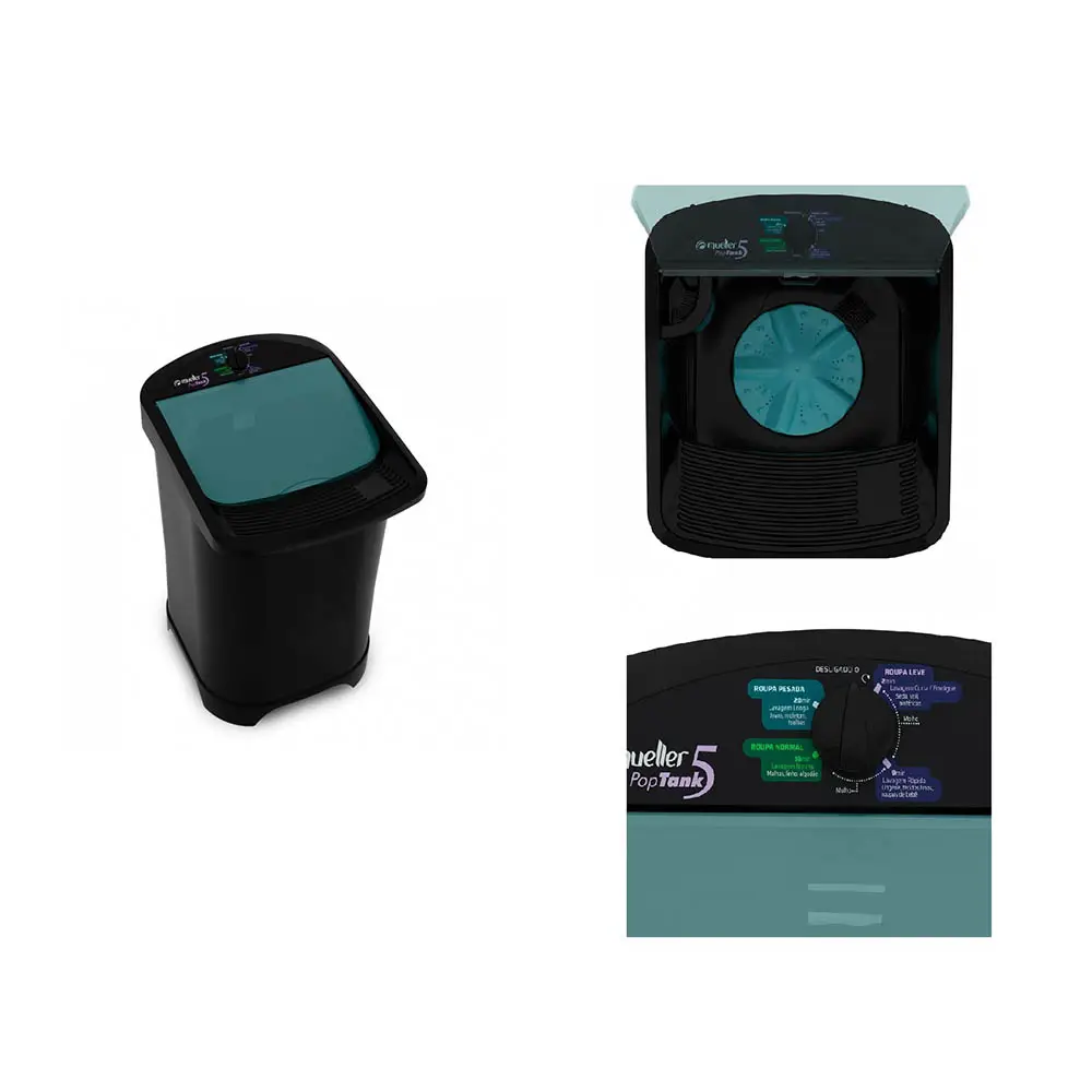 LAVADORA MUELLER POPTANK 5KG PRETA 600005019 220V