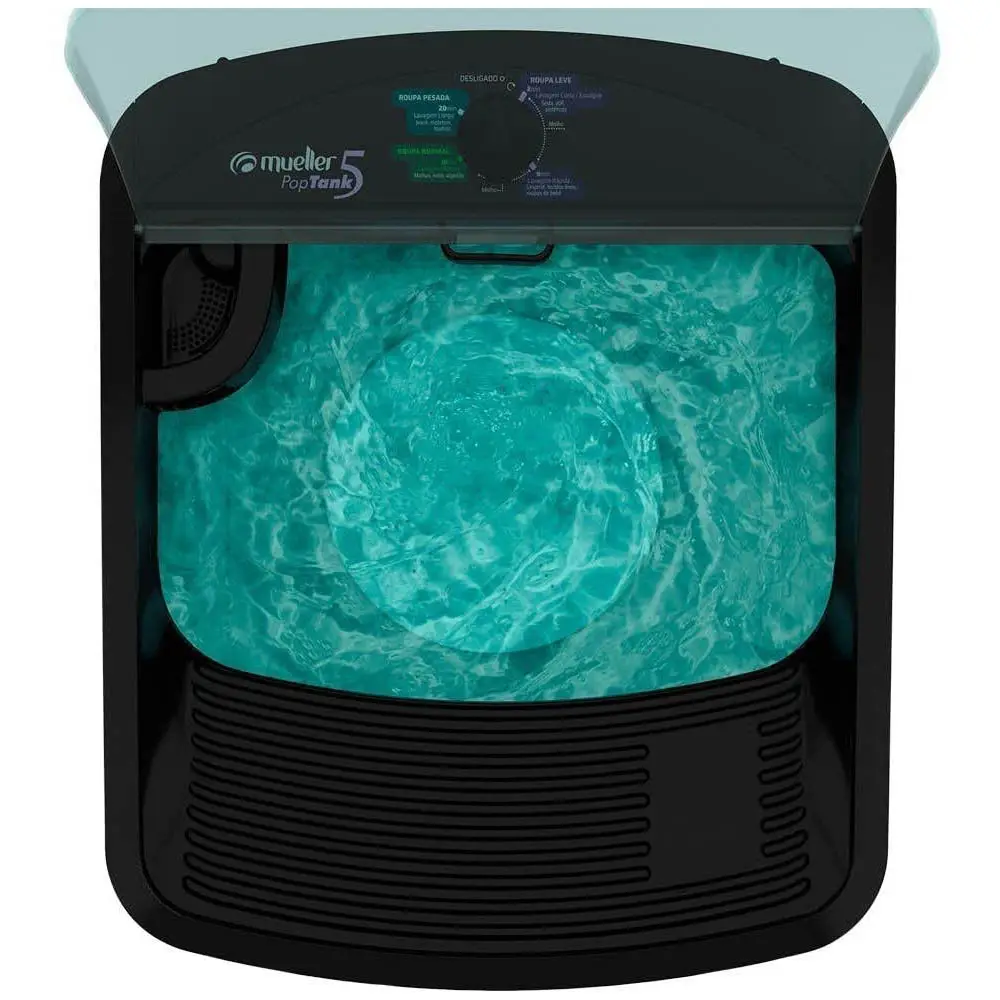 LAVADORA MUELLER POPTANK 5KG PRETA 600005019 220V 8