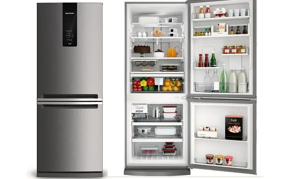 REFRIGERADOR BRASTEMP BRE57FKBNA 447LT FROST FREE INVERSE PLATINUM 220V