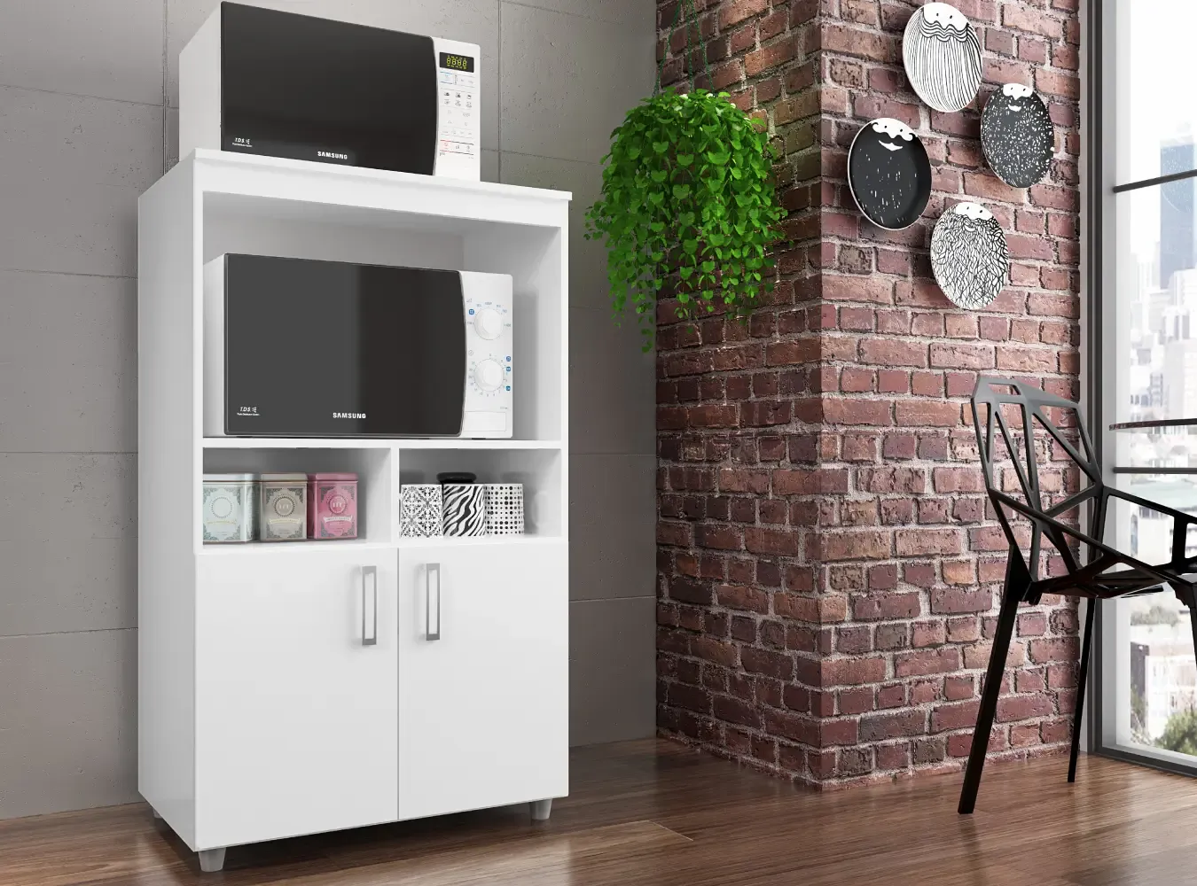 BALCAO FORNO CADORIN 2064 DUNA 0.69CM MDP BRANCO