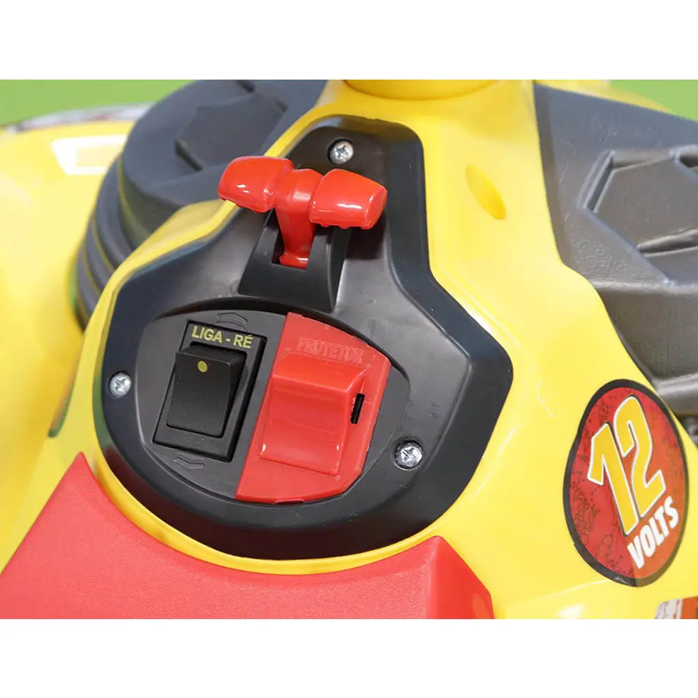 QUADRICICLO BANDEIRANTE ELETRICO 2732 SUPER 12V AMARELO 9