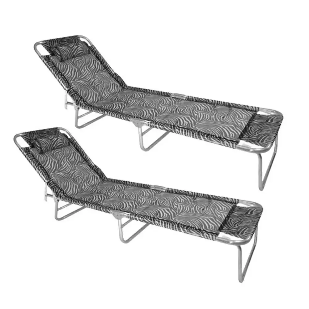 CADEIRA PRAIA ZAKA SLIM ALUM. ESPREG. ZEBRA