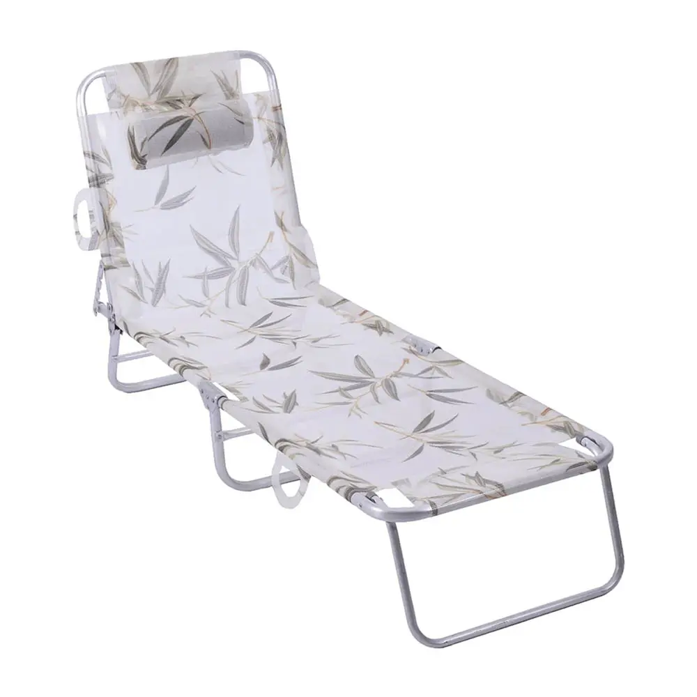 CADEIRA PRAIA ZAKA SLIM ALUM. ESPREG. BAMBU