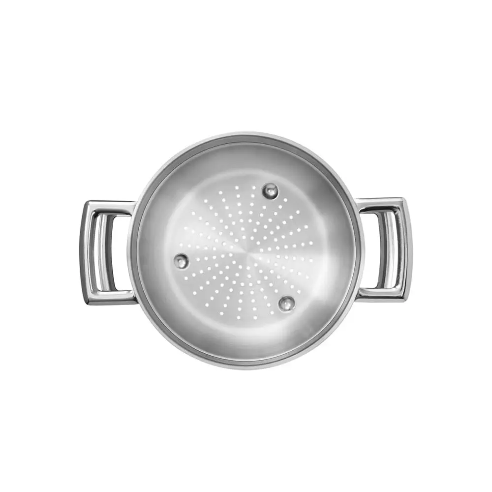 PANELA COZI-VAPORE TRAMONTINA INOX 62410/200 BRAVA INOX 2