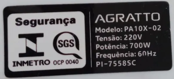 PANELA ARROZ ELETRICA AGRATTO PAI10X INOX 220V ANTIGA:PAI6X 2