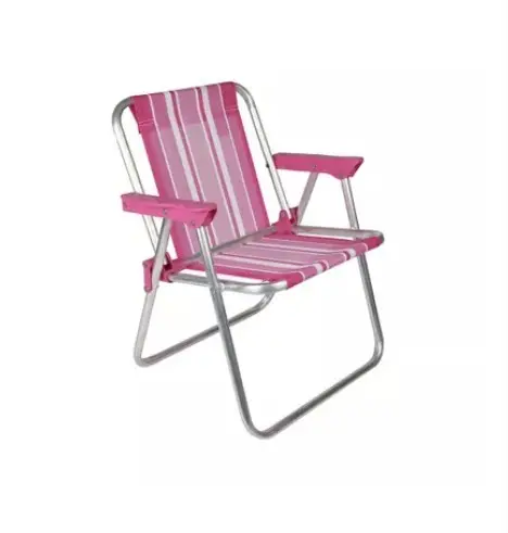 CADEIRA PRAIA MOR ALTA 2122 ALUMINIO INFANTIL ROSA