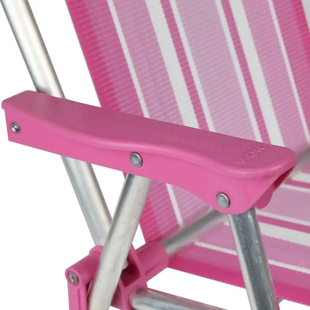CADEIRA PRAIA MOR ALTA 2122 ALUMINIO INFANTIL ROSA 6
